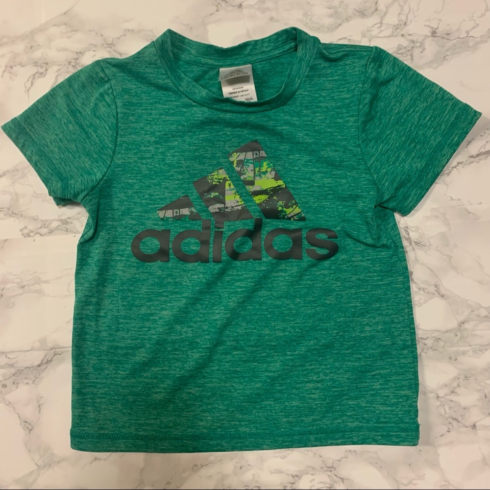 Adidas Green Boys Toddler Shirt - 3T